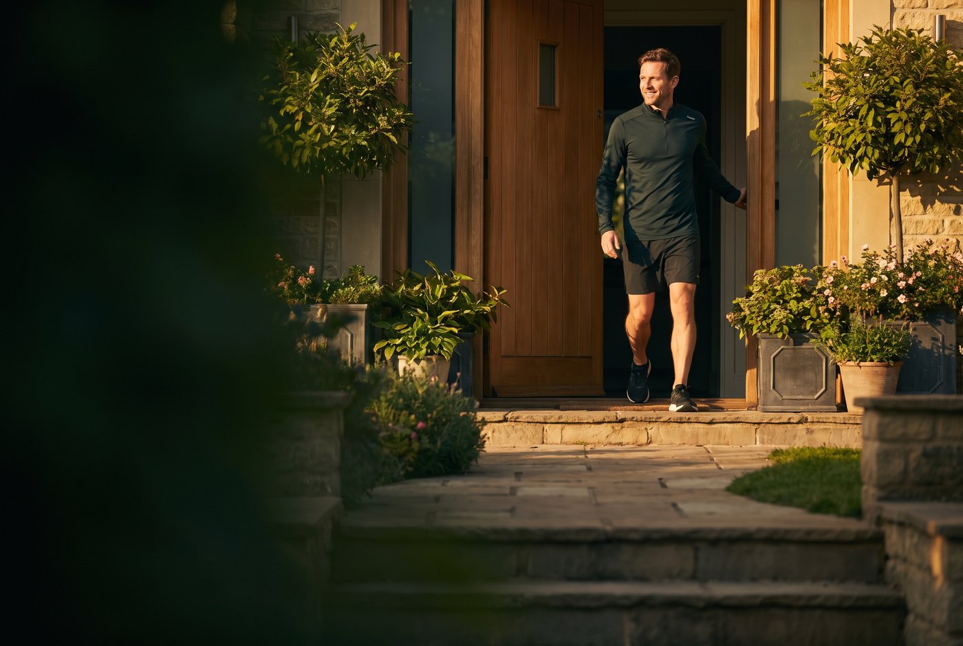 A member heading out for a run